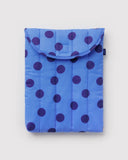 Baggu | Puffy Laptop Sleeve 13/14" | Blue Polka Dot