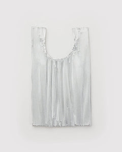 Baggu | Pleated Baggu | Silver