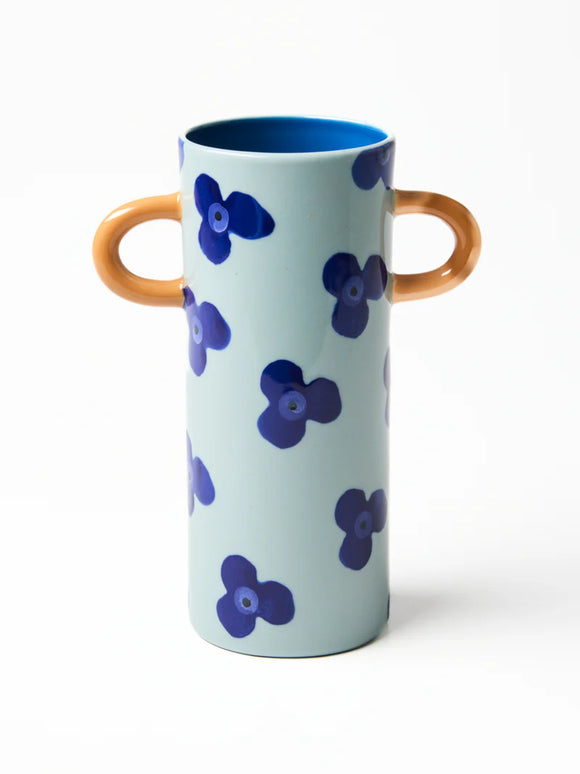 Jones & Co | Griffe Navy Sky Floral Bud Vase