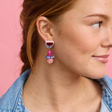 Martha Jean | Clio Earrings | Blue/Plum