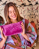 Kip & Co | Wild Grape Velvet Toiletry Bag