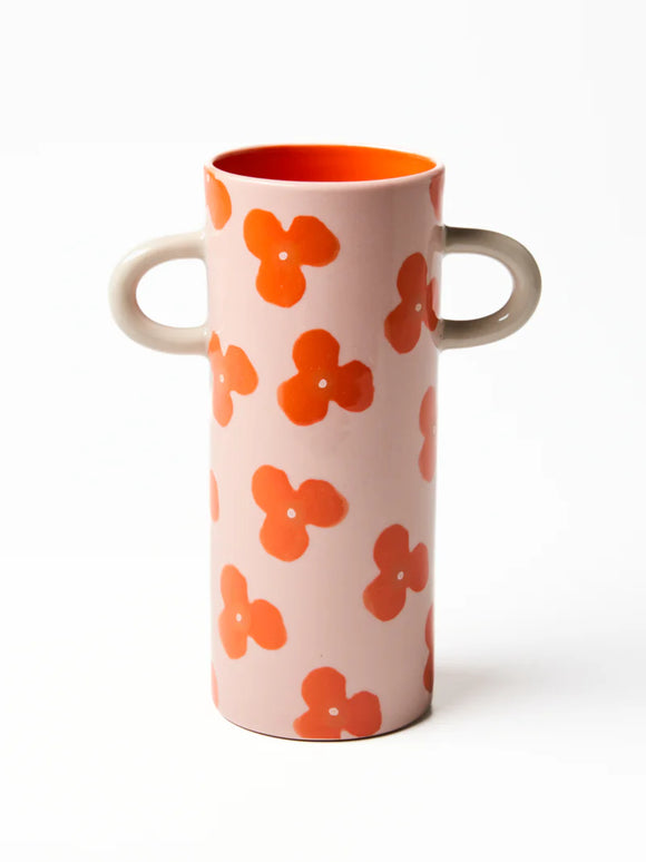 Jones & Co | Griffe Pink Red Floral Bud Vase