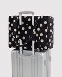 Baggu | Small Cloud Carry-On | Black And Cream Polka Dot