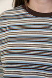 Olga de Polga | Haco Long Sleeve Stripe Cotton T-Shirt | Blue
