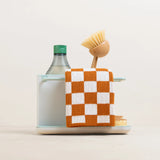 Sophie Home | Reusable Check Dishcloths | Mustard