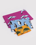 Baggu | Go Pouch Set | Vacation Animals