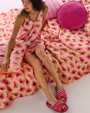 Kip & Co | Sherpa Adult Slippers | Candy Stripe