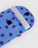 Baggu | Puffy Laptop Sleeve 16" | Blue Polka Dot