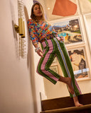 Kip & Co | Denim Pants | Cactus Stripe