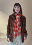 TBco | Lambswool Scarf | Orange Gingham