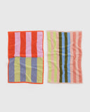 Baggu | Hand Towel Set of 2 | Pool Stripe Mix