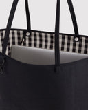 Baggu | Large Nylon Reversible Tote | Mixed Black
