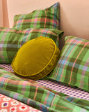Kip & Co | Velvet Pea Cushion | Pear