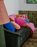 Kip & Co | Velvet Pea Cushion | Pink Love