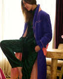 Kip & Co | Quilted Velvet Robe | Mulberry Pie