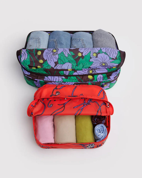 Baggu | Large Packing Cube Set | Poppy Mix