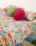 Kip & Co | Velvet Pea Cushion | Pesto