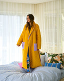 Kip & Co | Quilted Velvet Robe | Lavender Honey