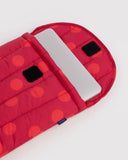 Baggu | Puffy Laptop Sleeve 13/14" | Red Polka Dot
