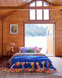 Kip & Co | Velvet Pea Cushion | Campsite