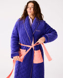 Kip & Co | Quilted Velvet Robe | Mulberry Pie