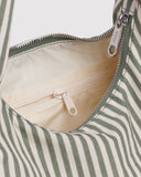 Baggu | Small Nylon Meringue Bag | Sage Stripe