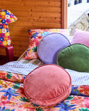 Kip & Co | Velvet Pea Cushion | Jacaranda