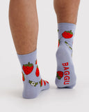 Baggu | Crew Sock | Strawberry Blossom
