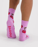 Baggu | Crew Sock | Cherries