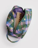 Baggu | Dopp Kit Bag | Green Star Plaid