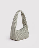 Baggu | Small Nylon Meringue Bag | Sage Stripe
