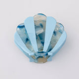 Martha Jean | Shell Hair Clip | Blue