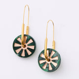 Martha Jean | Calypso Earrings | Green/Rose