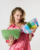 Kip & Co | Velvet Toiletry Bag | Pesto