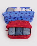 Baggu | Large Packing Cube Set | Polka Dot Mix
