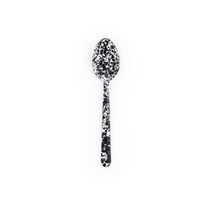 Crow Canyon | Splatter Enamelware | Large Serving Spoon | Black