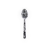 Crow Canyon | Splatter Enamelware | Large Serving Spoon | Black