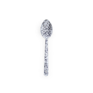 Crow Canyon | Splatter Enamelware | Large Slotted Spoon | Grey