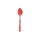 Crow Canyon | Splatter Enamelware | Large Serving Spoon | Red