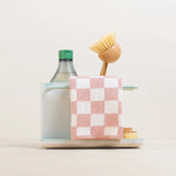 Sophie Home | Reusable Check Dishcloths | Mustard