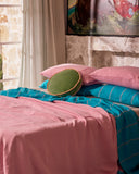 Kip & Co | Velvet Pea Cushion | Pesto