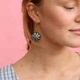 Martha Jean | Calypso Earrings | Green/Rose