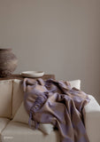 TBCo | Recycled Wool Blanket | Lilac & Coffee Checkerboard