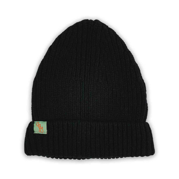 Otto & Spike | Lambswool Fixed Beanie | Black