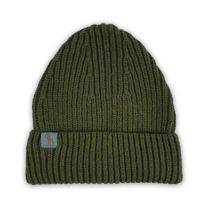 Otto & Spike | Lambswool Fixed Beanie | Moss Green
