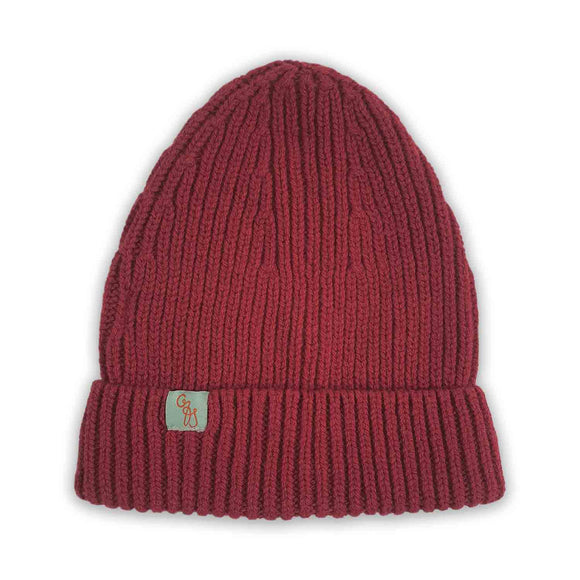 Otto & Spike | Lambswool Fixed Beanie | Spanish Red