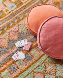 Kip & Co | Velvet Pea Cushion | Dusty Rose