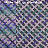 Otto & Spike | Threads Merino Scarf | Charcoal Grey + Aqua Marle
