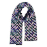 Otto & Spike | Threads Merino Scarf | Charcoal Grey + Aqua Marle