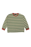 Olga de Polga | Haco Long Sleeve Stripe Cotton T-Shirt | Green